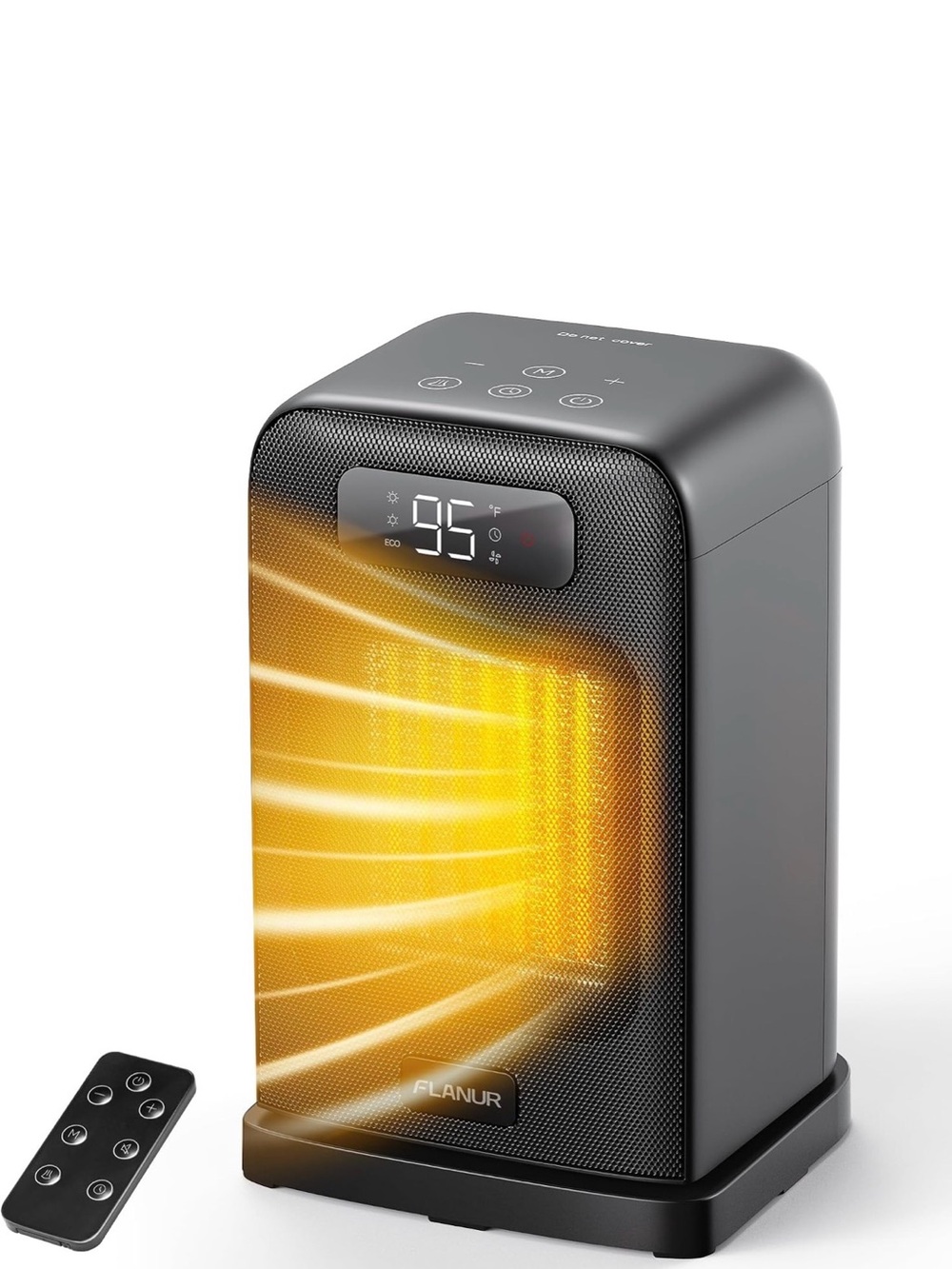 Flanur Portable Space Heater in Black 🆕